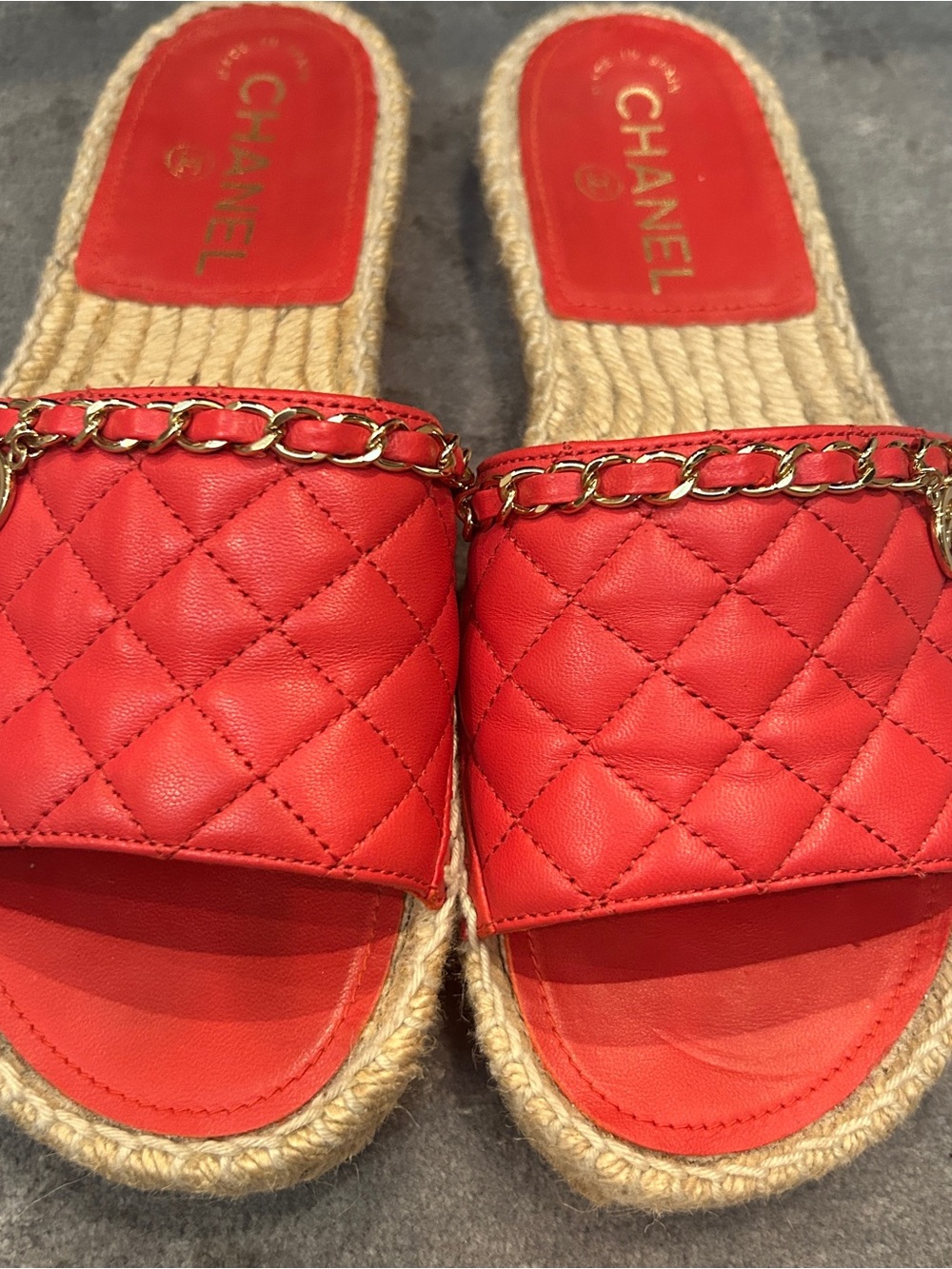 Chanel Espadrille Slides View 5